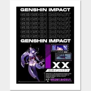 Raiden Shogun - Ghenshin Impact Posters and Art